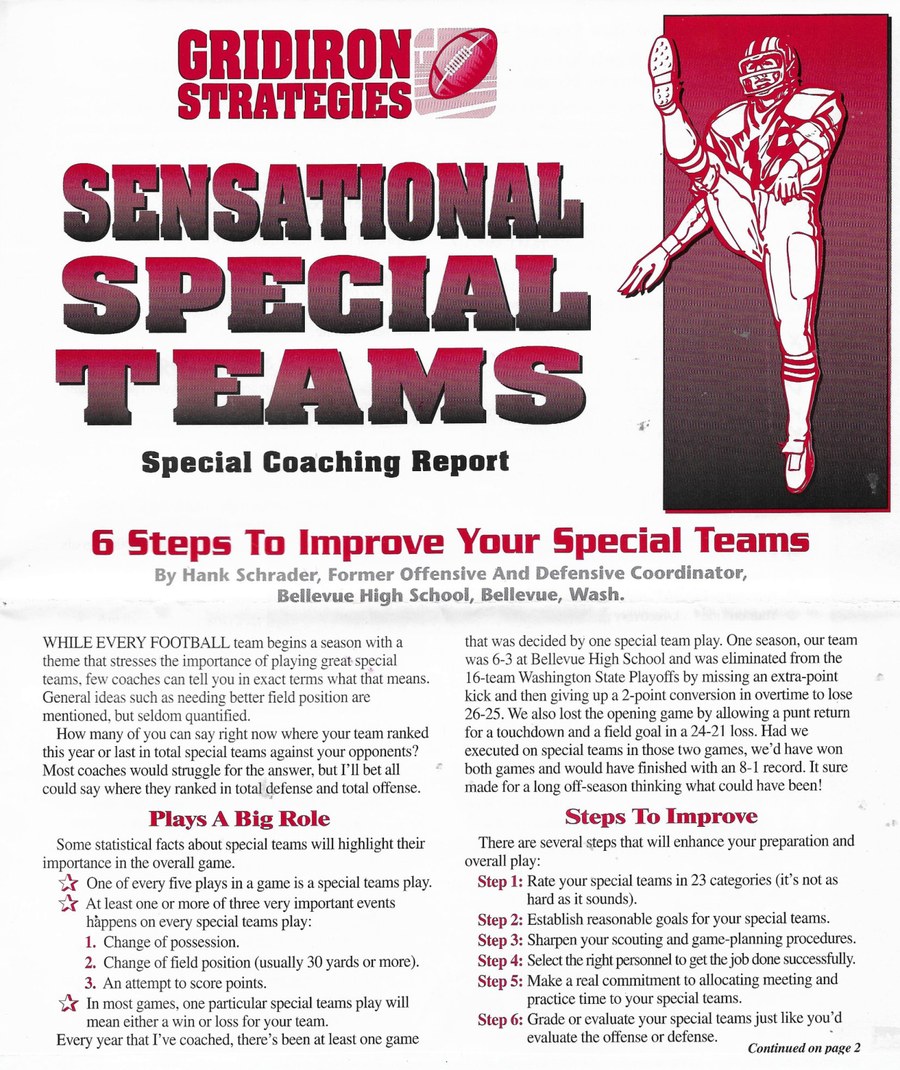 Sensational Special Teams (15 pages, PDF)