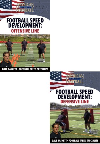 Football Speed Development: 2 DVD Set, Offensive Line & Defensive Line by Dale Baskett