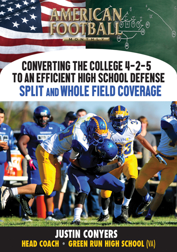 Converting the College 4-2-5 to an Efficient High School Defense - Split and Whole Field Coverage by Justin Conyers