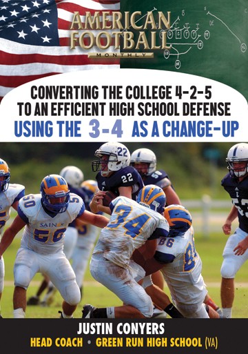 Converting the College 4-2-5 to High School Defense - Using the 3-4 as a Change Up by Justin Conyers